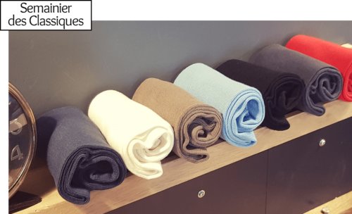 Semainier des chaussettes classiques Semainier des chaussettes classiques
