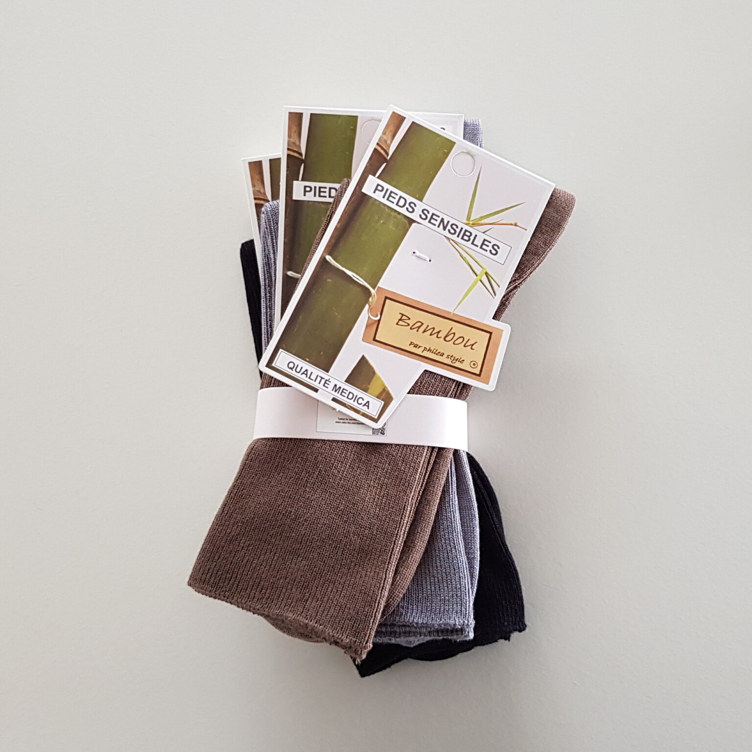 Chaussettes pour pieds sensibles en bambou Philea Style Philea Nature